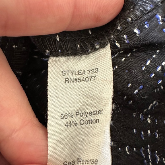 Cabi Navy Tweed Zip Front Jacket Blazer Style 723 Long Sleeve Size 8 - Picture 11 of 16